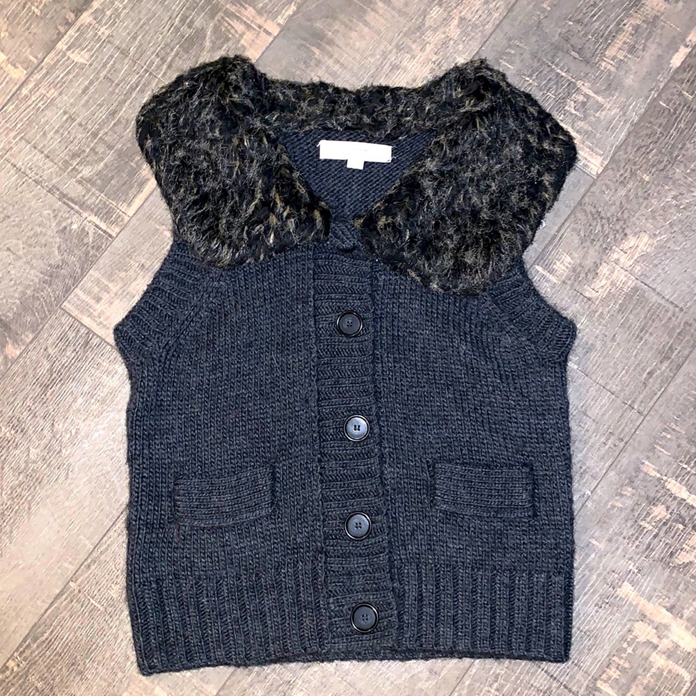 Ann Taylor loft size small vest charcoal gray